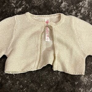 Cream Knit Bolero Cardigan